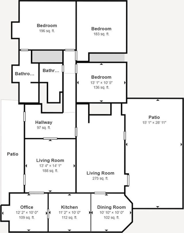 2104 Centenial Dr, Dothan, AL 36303 - view of room layout