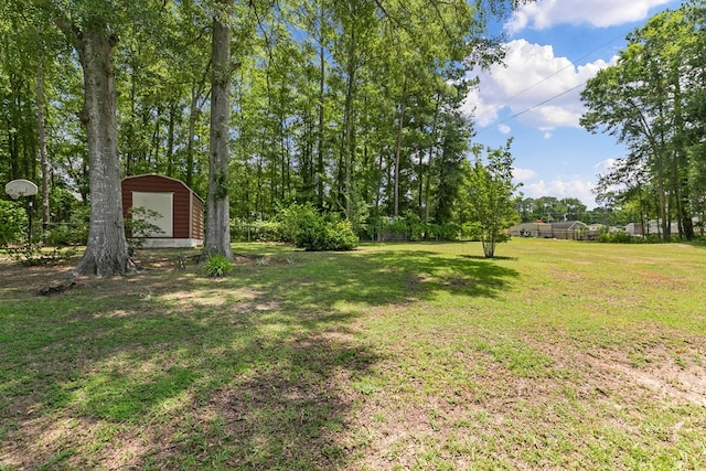 1104 Strathmore Ave, Dothan, AL 36303 - view of green lawn with a shed