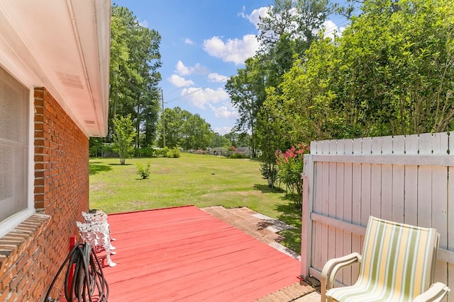 1104 Strathmore Ave, Dothan, AL 36303 - wooden deck with a lawn