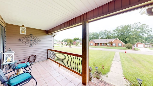 103 Yorkshire St, Dothan, AL 36305 - covered porch with a lawn and a residential view
