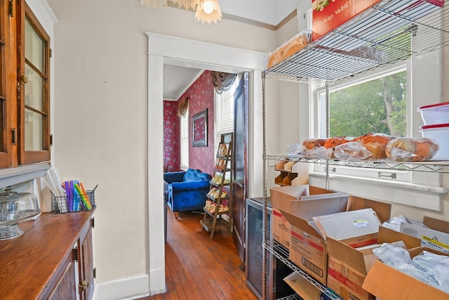 307 S Academy St, Geneva, AL 36340 - hall featuring wood-type flooring and baseboards