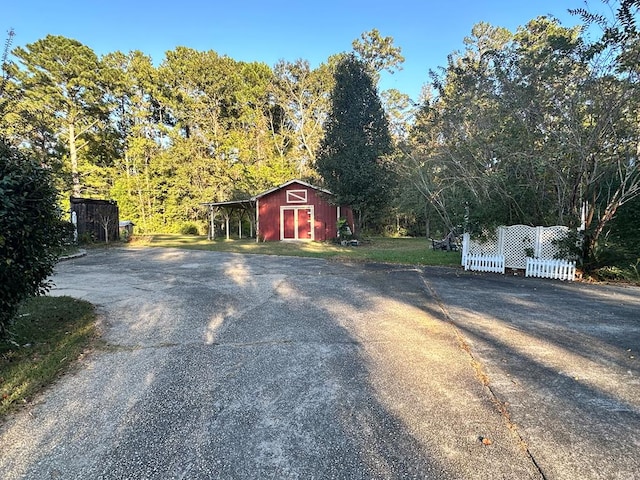 view of outdoor structure