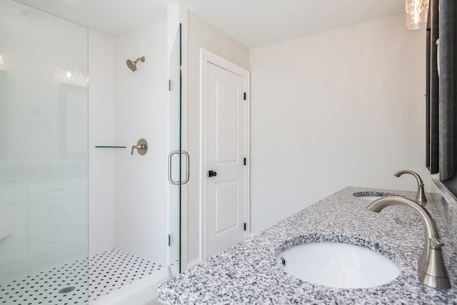 103 Cleo Ct, Enterprise, AL 36330 - bathroom featuring a stall shower and double vanity