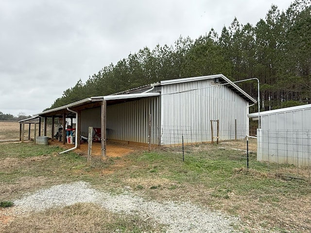 view of outbuilding