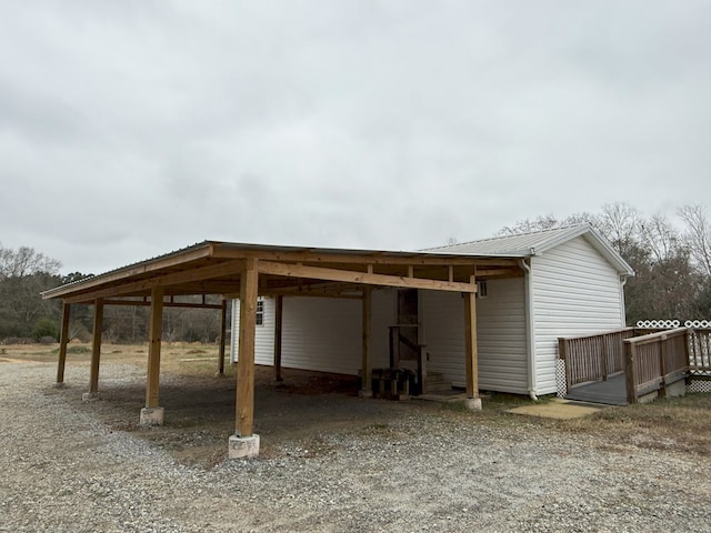 view of outdoor structure