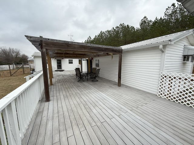 view of wooden terrace