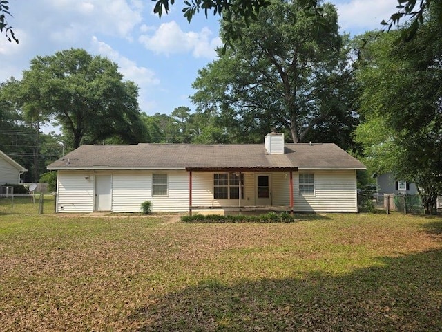 826 Old Newton Rd, Daleville, AL 36322 - back of house featuring a chimney