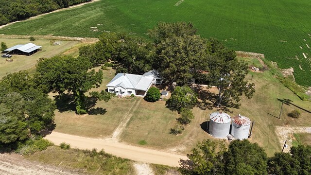 bird's eye view featuring a rural view