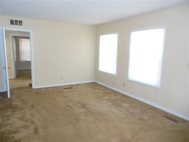 view of carpeted empty room