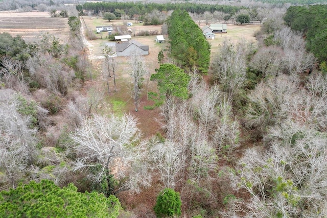 bird's eye view featuring a rural view