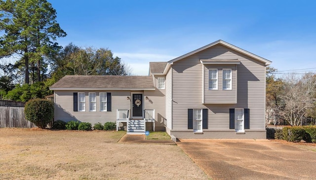 view of front of home