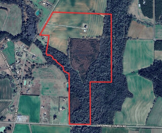 1243 Silcox Rd, Ashford, AL 36312 - map / location featuring property boundaries highlighted