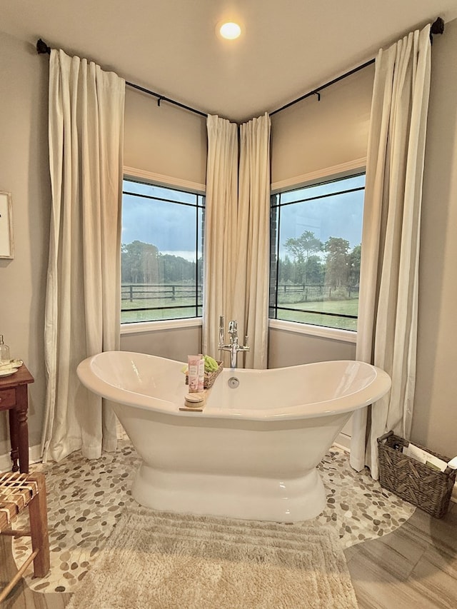 1243 Silcox Rd, Ashford, AL 36312 - bathroom with a freestanding tub and recessed lighting