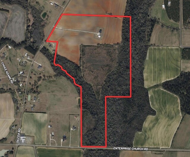 1243 Silcox Rd, Ashford, AL 36312 - map / location with property parcel outlined