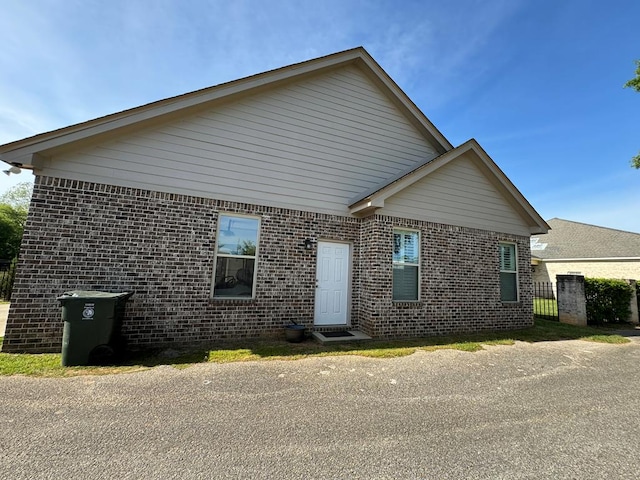 view of front of property with brick siding