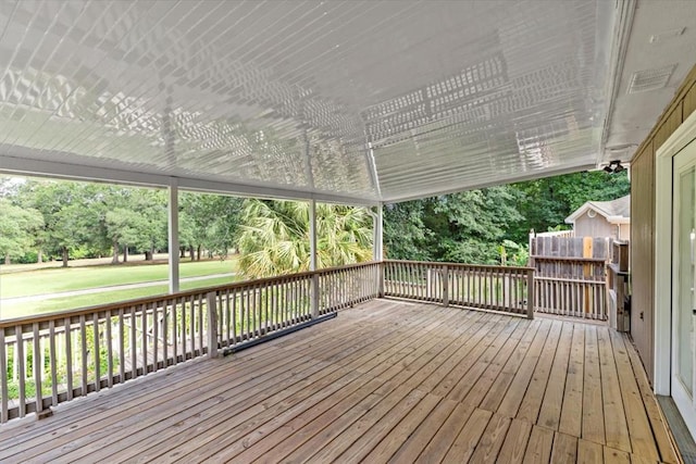 122 Greenview Cir, Dothan, AL 36301 - wooden deck featuring view of scattered trees
