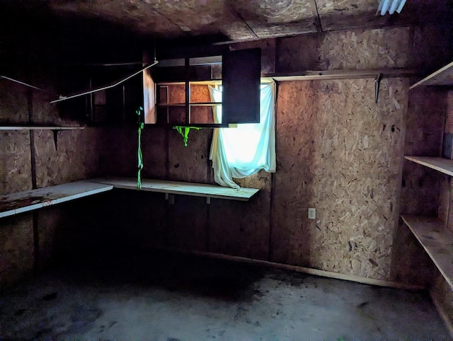 view of basement