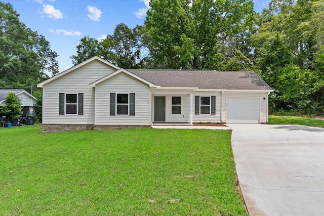 1182 N N Park Ave, Dothan, AL 36303 - single story home with a garage, driveway, a front lawn, and roof with shingles