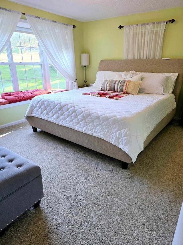 bedroom with carpet flooring