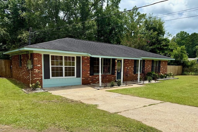 171 Merrydell Dr, Ozark, AL 36360 - ranch-style home with brick siding and roof with shingles