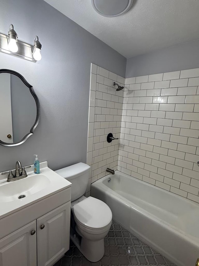 171 Merrydell Dr, Ozark, AL 36360 - full bath with vanity, shower / bathtub combination, and a textured ceiling