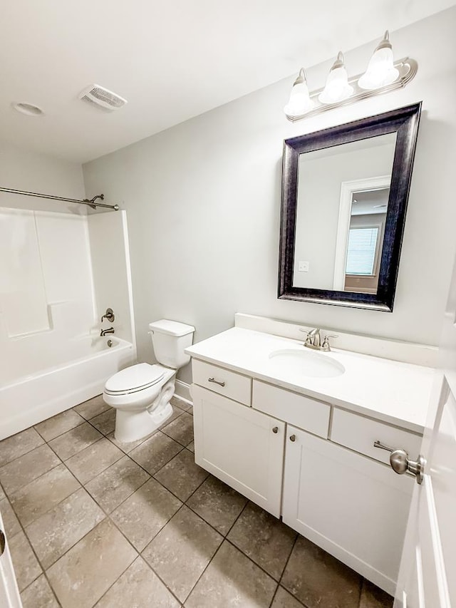 668 Charleston Mills Dr, Dothan, AL 36350 - bathroom with vanity, shower / bathtub combination, and tile patterned floors