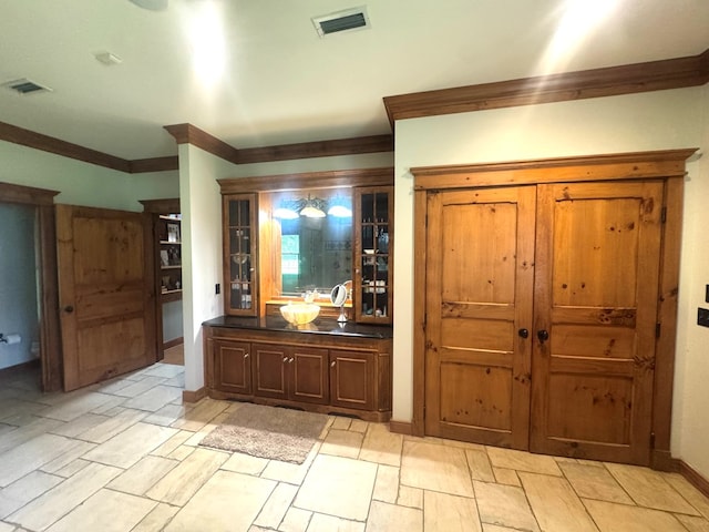 2837 Woodham Rd, Dothan, AL 36303 - bathroom with vanity and ornamental molding