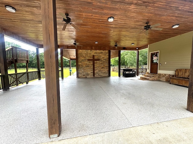 2837 Woodham Rd, Dothan, AL 36303 - view of patio featuring ceiling fan