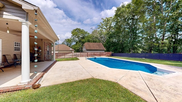 107 Boulder Dr, Dothan, AL 36305 - view of pool featuring a patio and a diving board