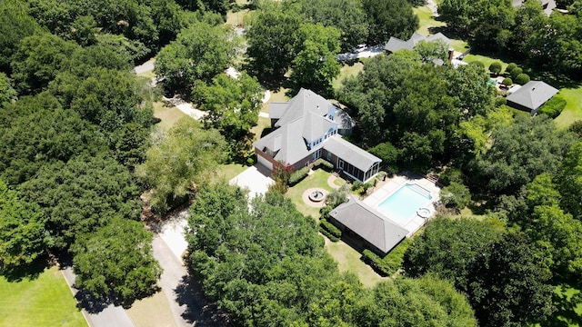 221 Asphodel Dr, Dothan, AL 36303 - bird's eye view of a pool
