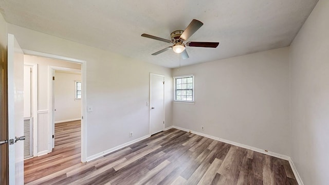 505 Massee Dr, Dothan, AL 36301 - unfurnished bedroom featuring wood finished floors and ceiling fan