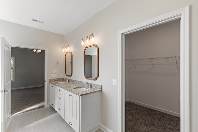 bathroom featuring vanity