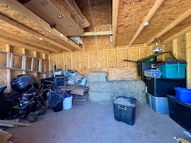 storage room featuring a garage