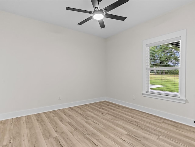 146 County Road 657, Chancellor, AL 36316 - empty room with light wood-type flooring and a ceiling fan