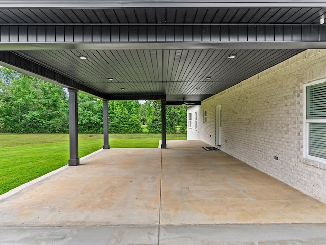 146 County Road 657, Chancellor, AL 36316 - view of patio with an attached carport and a ceiling fan