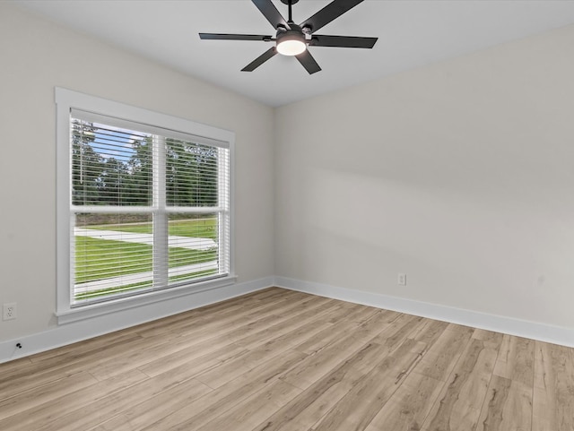 146 County Road 657, Chancellor, AL 36316 - unfurnished room featuring light wood-style flooring and ceiling fan