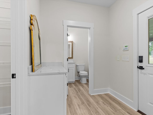 146 County Road 657, Chancellor, AL 36316 - hall featuring light wood-style flooring and baseboards