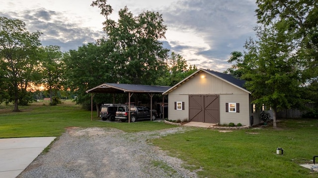 208 Reardon, Rehobeth, AL 36301 - view of barn featuring driveway and a lawn