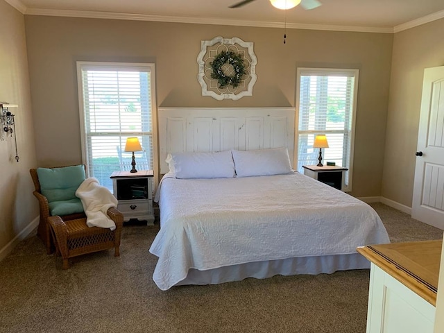 208 Reardon, Rehobeth, AL 36301 - bedroom with light carpet, crown molding, and baseboards