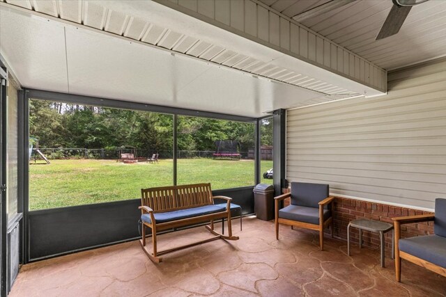 24 County Road 278, Enterprise, AL 36330 - sunroom / solarium with ceiling fan