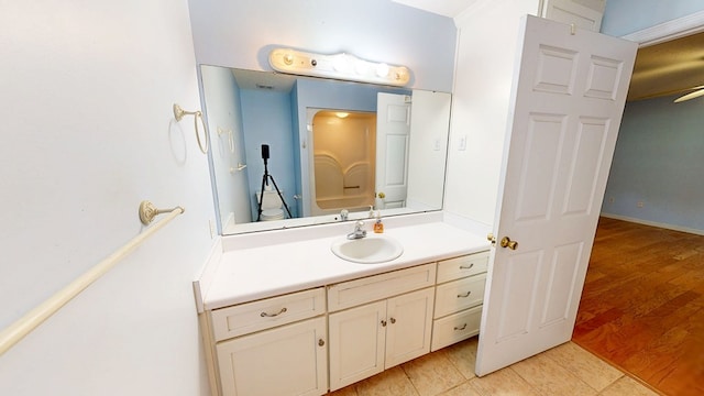 bathroom with vanity