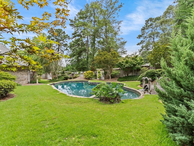 205 W Sand Creek Rd, Enterprise, AL 36330 - view of swimming pool with a fenced backyard
