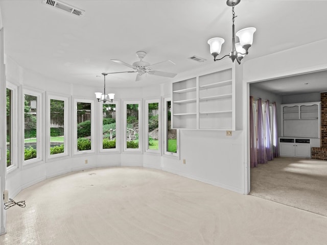 205 W Sand Creek Rd, Enterprise, AL 36330 - carpeted spare room with a chandelier and baseboards