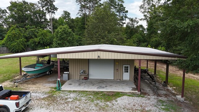 6325 State Highway 95, Abbeville, AL 36310 - view of parking with a detached garage and driveway