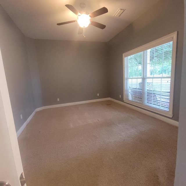 6325 State Highway 95, Abbeville, AL 36310 - spare room with light carpet and ceiling fan