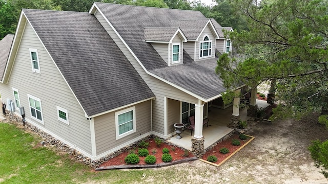 6325 State Highway 95, Abbeville, AL 36310 - view of front of property featuring a shingled roof and a patio area