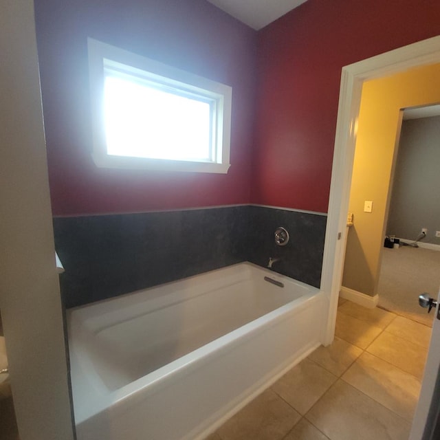 6325 State Highway 95, Abbeville, AL 36310 - full bathroom with a garden tub and tile patterned floors