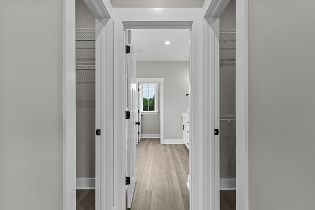 45 County Road 711, Enterprise, AL 36330 - corridor featuring light wood-style floors and baseboards