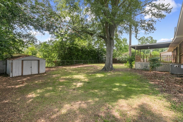 1571 Denton Rd, Dothan, AL 36303 - fenced backyard featuring a storage shed