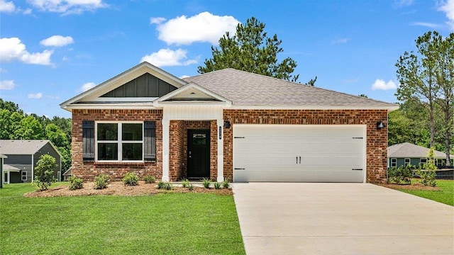 114 Kieran Trce, Dothan, AL 36301 - craftsman inspired home featuring brick siding, concrete driveway, a front yard, and a garage